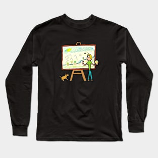 Artist Painting Long Sleeve T-Shirt